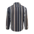 thumbnail image 4 of Hvogkswy Button Up Shirt Men Fashion Printed Lapel Long Sleeve Shirts Loose Comfy Casual Shirts S-3XL, 4 of 5
