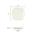 thumbnail image 2 of Excellante Passion Pearl Melamine Dinnerware Collection 10.75 X 10.75 Inch Round Square Plate, Comes in Each, 2 of 2