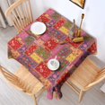 thumbnail image 2 of Pioneer Flower Floral Print Pattern Square Tablecloth, Waterproof Wipeable Spillproof Washable Table Cover for Home Kitchen Party Decor, 42"x42", 2 of 6