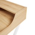 thumbnail image 2 of Laurel Desk,Natural+White Mdf Furniture Office Desks Work Surfaces, 2 of 10