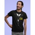 thumbnail image 3 of Halloween Crime Scene Investigator Costume Mens T Shirt, 3 of 4