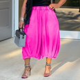 thumbnail image 6 of YuXingFu Capri Pants for Women Jeans Elastic Waist 7/8 Denim for Casual Wear Hot Pink S, 6 of 6