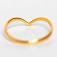 thumbnail image 5 of STERLING MINIMALIST 14K Solid Gold Dainty Women's Ring V Shaped Ring Curved Stackable Jewelry Simple Plain Statement Ring comfort Fit, 5 of 5