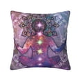 thumbnail image 1 of ZICANCN Meditation Spiritual Decorative Throw Pillow Covers , Couch Sofa Decorative Knit Pillow Covers for Living Room Farmhouse 26"x26", 1 of 8