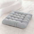 thumbnail image 1 of Xuewenshw Solid Color Soft Chair Cushion 40*40cm Polyester Fiber (polyester) Chair Cushion Solid Wood Chair Cushion Family Dining Chair Cushion Driving Pillows for Lower Back, 1 of 8