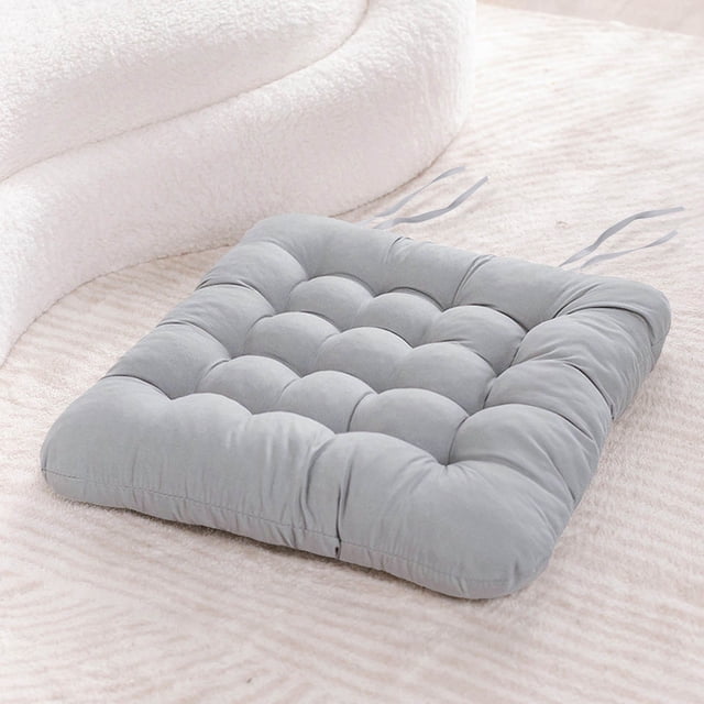 Xuewenshw Solid Color Soft Chair Cushion 40*40cm Polyester Fiber (polyester) Chair Cushion Solid Wood Chair Cushion Family Dining Chair Cushion Driving Pillows for Lower Back