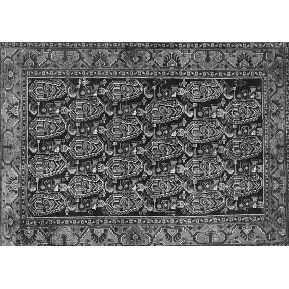 Ahgly Company Indoor Rectangle Persian Gray Traditional Area Rugs, 2' x 3'