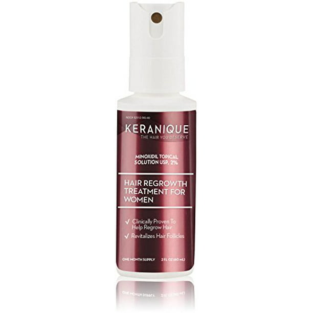 Keranique Hair Regrowth Treatment - Minoxidil Sprayer, 2 Ounce - Walmart.com