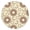 Astrology, variant on Round Elastic Tablecloth with Rustic Daisy Pattern - Waterproof, Windproof for Picnics, Events (Farmhouse Theme)