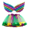 thumbnail image 3 of WOYY Little Girls Carnival Tutu Skirt Party Dance Puffy Tulle Skirt with Wing, Sizes 4-6, 3 of 3