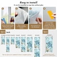 thumbnail image 6 of Ocean Sea Window Privacy Film Turtle Starfish Undersea Nautical Vintage Blue Decorative Glass Window Film UV Blocking Static Cling Non-Adhesive Sticker Covering for Home Door 23.6 x 59 inches, 6 of 7