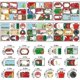 thumbnail image 2 of Etiqueta de regalo de Navidad JanHm 12 hojas 108 piezas autoadhesivas, 2 of 4