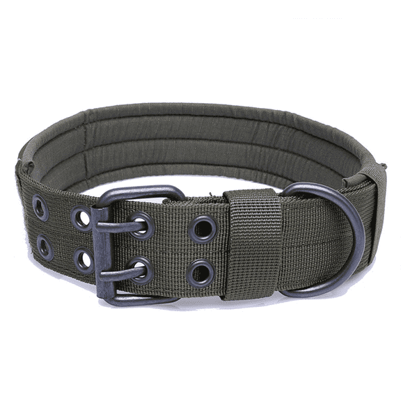 DESIGNICE Dog Collar Perfect for Training Dog Collar for Large Dogs Comfortable for Dogs Tactical Dog Collar,Green,XL