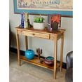 thumbnail image 4 of Casual Contemporary Living Solid Acacia Console Table with Drawer & Bottom Shelf- Natural, 4 of 6