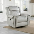 thumbnail image 6 of Ben Manual Reclining Chair- 41 Inch- Gray Microfiber- Nailhead Trims, 6 of 6
