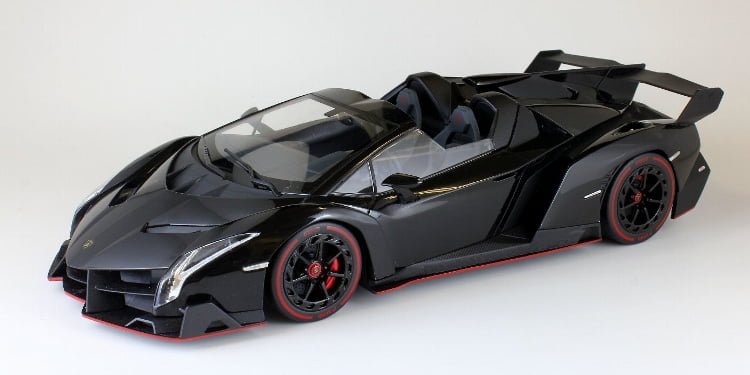 Lamborghini Veneno Roadster Black 1 18 Diecast Model Car By Kyosho Walmart Com Walmart Com