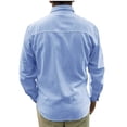 thumbnail image 4 of Camisa de Manga Larga de Lino de Algodón Delgada de Color Sólido Casual de Moda Para Hombres Blusa de Cárdigan Odeerbi ODB-6, 4 of 4