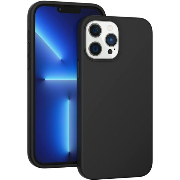 For Apple iPhone 13 Pro Max 6.7 inch Matte Color Shockproof Protective Hybrid Case Cover Black