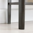 thumbnail image 6 of Bowery Hill Glass Top Wedge End Table with Shelf in Gray/Black, 6 of 8