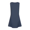 thumbnail image 6 of XADYUY Girls Sleeveless Dresses Casual A-Line Sleeveless Tank Dresses Cute Basic Crew Neck Swing Sundresses with Pockets for 4-14t Kids,Black 6-8 Years, 6 of 7
