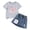K, variant on larppty Toddler Baby Girl Birthday Outfit Birthday Girl Shirt and Elastic Skirt Set Cute Summer Clothes Smash Cake Outfits(Q, 6-7 Years)