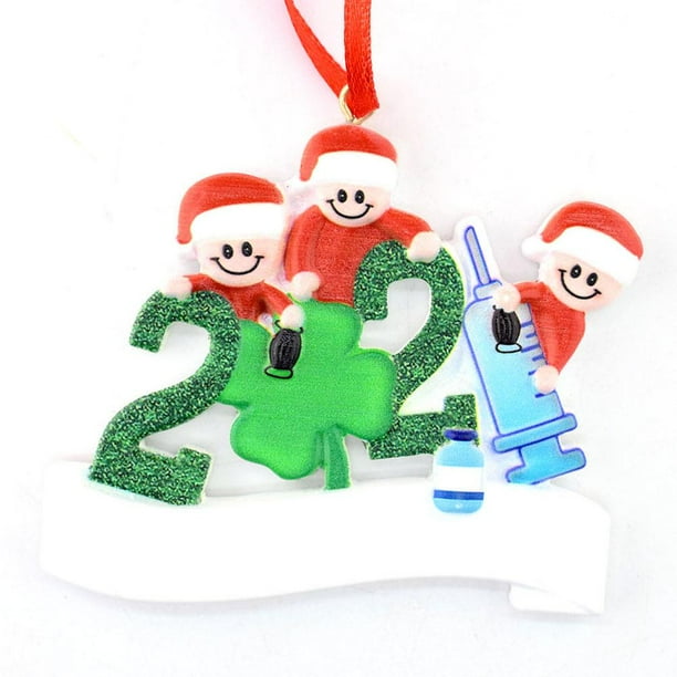 Resina De Navidad Navidad Familia Diy Bendiciones Escritas A Mano Colgantes De Muñeco De Nieve Regalo Para Amigo O Familia Speravity HA040823-14