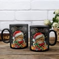 thumbnail image 3 of Merry Christmas Santa Exotic Shorthair Scarf Twinkling Lights Xmas Holiday Mug Cat Lover Kitten Owner Gifts Coffee Tea Cup - 00022, 3 of 4