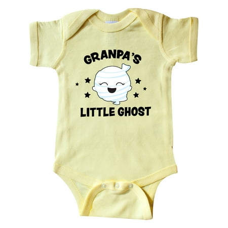 

Inktastic Cute Granpa s Little Ghost with Stars Gift Baby Girl Bodysuit