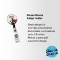 thumbnail image 2 of Awesome Manager Woman Female Inspirational Retractable Reel ID Badge Key Card Name Tag Holder with Clip, 2 of 6