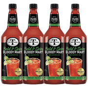 Mr & Mrs T Bold & Spicy Bloody Mary Mix, 1L Bottle, 4 Pack – Premium Cocktail Mixer for Spicy Bloody Marys, Ready to Use