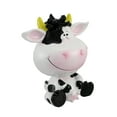 thumbnail image 1 of Silly Sitting Black and White Milk Cow Children`s Coin Bank, 1 of 4