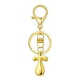 thumbnail image 1 of Hearth & Gear Custom Letter Keychain Key Ring For Initial Charm With Sturdy Metal Loop And Easy To Find Design For And Luggage, 1 of 5