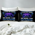 thumbnail image 4 of Erosebridal Video Game Sheet Set Twin,Polka Dots Bedding Sets Twin Size,Black Blue Twin Sheet Sets,Microfiber Male Bedroom Decor,3pcs, 4 of 7