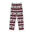 thumbnail image 6 of Uemuo Buffalo Plaid Forest Pattern Men's Wide Leg Palazzo Lounge Pants with Pockets Light Weight Loose Comfy Casual Pajama Pants-Small, 6 of 9