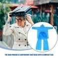 thumbnail image 5 of COMPUKAS Emergency Rain Poncho for Men and Women with Hood Transparent Plastic Clear Rain Coats Lightweight Portable Full Coverage Skyblue, 5 of 7