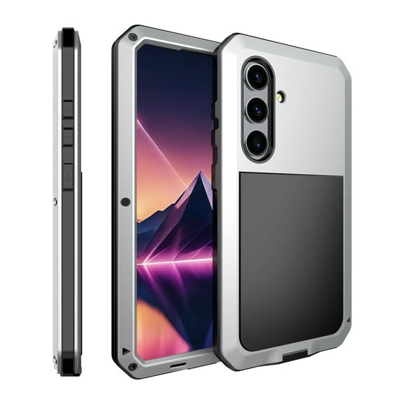 Gorilla Aluminum Metal Samsung Galaxy S23 Plus Case (Silver) Heavy Duty Military Grade Shockproof and Scratch Resistant Protection, Rugged Outdoor Travel