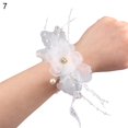 thumbnail image 3 of HEVIRGO 10PCS Wrist Corsage Anti-Wear Bride Bridesmaid Wrist Corsage Flower Bracelet for Wedding Bridesmaid Wreath, 3 of 4