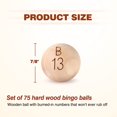 thumbnail image 2 of GSE Games & Sports Expert 7/8-Inch Solid Wooden Replacement Bingo Balls, 2 of 4