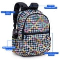 thumbnail image 7 of J World 18" Mesh Backpack for School and Travel, Checkers, 7 of 7