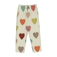 thumbnail image 4 of Naloa Heart Polka Dot Print Women’s Ultra-Soft Comfy Pajama Lounge Pants with Pockets & Drawstring, 4 of 8