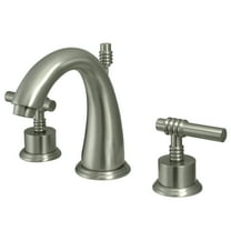 Kingston Brass KS2968ML Milano Widespread Bathroom Faucet, Brushed Nickel