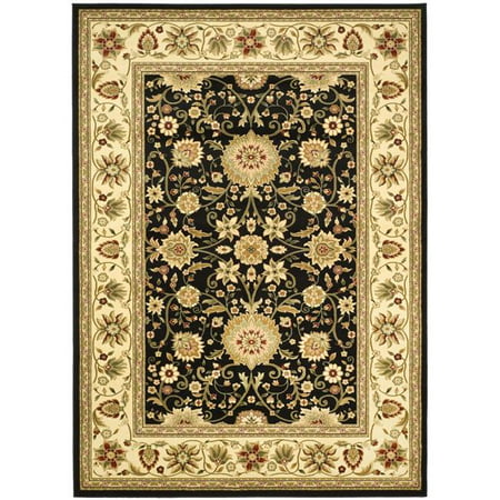 Safavieh LNH212A-24 2 ft. 3 in. x 4 ft. Lyndhurst Power Loomed Accent Area Rug  Black & Ivory Lyndhurst Power Loomed Accent Area Rug The Lyndhurst Collection by Safavieh captures the look of classic handmade Persian and European carpets in power-loomed reproductions of enhanced polypropylene for easy care and long wear. Safavieh creates these designs based on the finest antiques in the company s archival collection. Use elegant  practical Lyndhurst area rugs for enduring beauty in traditional and transitional rooms. Specifications Color: Black & Ivory Size: 2 ft. 3 in. x 4 ft. Collection: Lyndhurst Fiber Content: Polypropylene Pile Construction: Power Loomed Shape: Accent Pile Height: 0.43  Backing: Jute Country of Origin: Turkey Weight: 6 lbs - SKU: SFVH187858