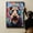 Airedale Terrier, variant on Barbet Dog Headphone Art Print Canvas, Wall art Painting Decor, Dog Canvas Art Home Decor Artwork For Bedroom Living Room Bathroom Décor