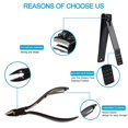 thumbnail image 5 of UORLEN Nail Clippers Set, 24-Piece Stainless Steel Manicure Pedicure Kit with Travel Case, 5 of 8