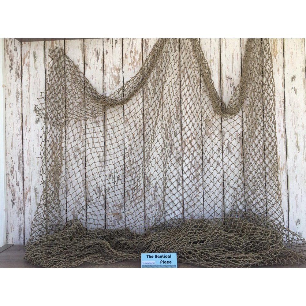 Authentic Used Fishing Net 5'x10' Commercial Fish Netting Old