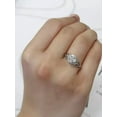 thumbnail image 4 of 2.2Ct Asscher Cut Simulated Diamond Engagement Ring 14K White Gold Plated, 4 of 6