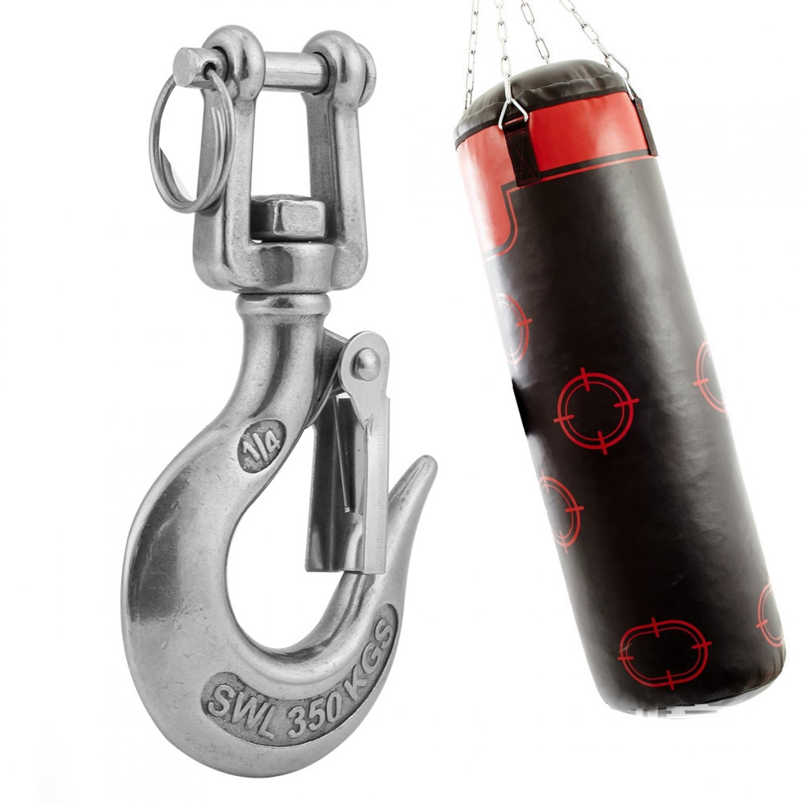Swivel Eye Clevis Chain Lifting Hook Stainless Steel W/ 350KG Working Load Limit 