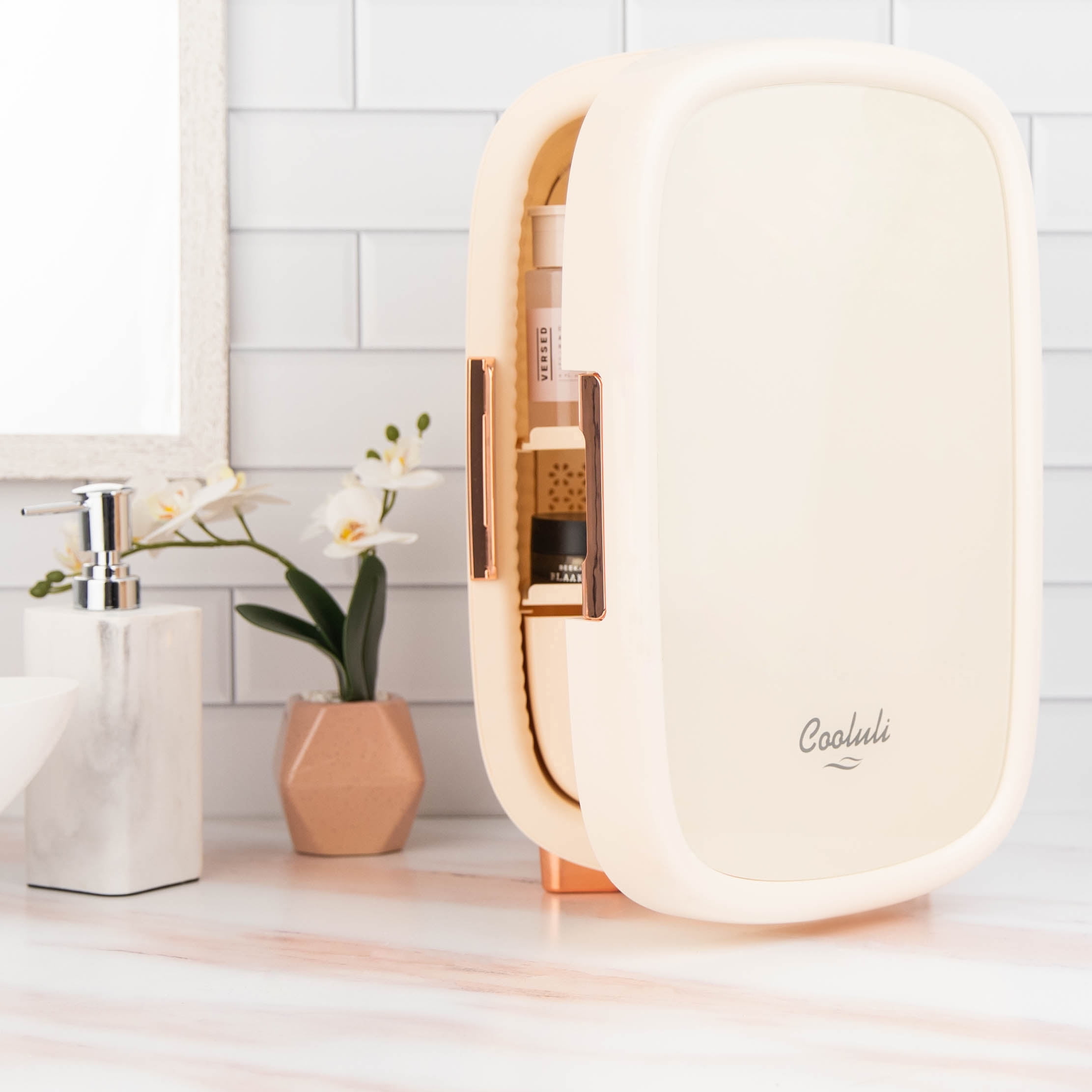 Cooluli 12 Liter Beauty Mini Fridge, White