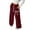 1#Wine, variant on Kiijoy Straight Leg Sweatpants for Girls Casual Loose Drawstring Active Pants, Sizes 4-5