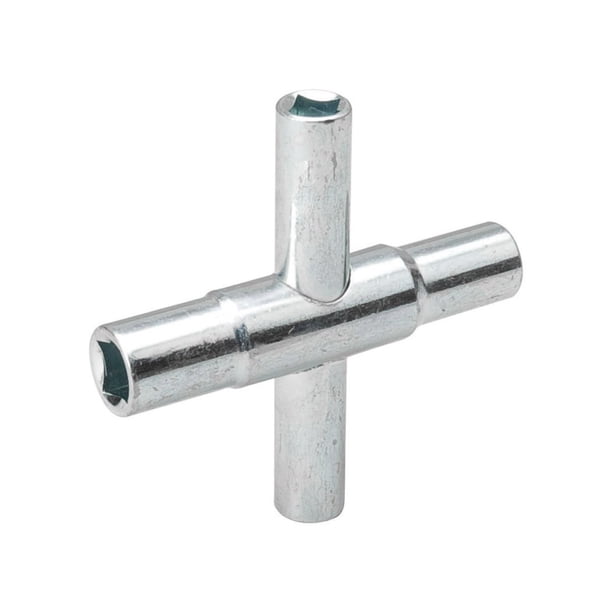 Llave de agua MUELLER B & K de acero con vástagos cuadrados